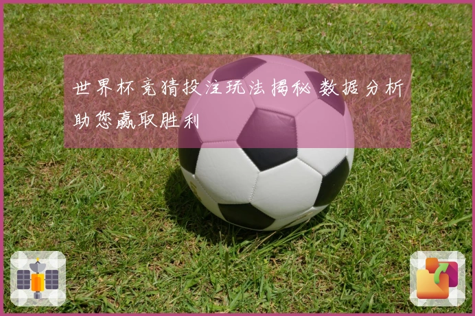 世界杯竞猜投注玩法揭秘 数据分析助您赢取胜利